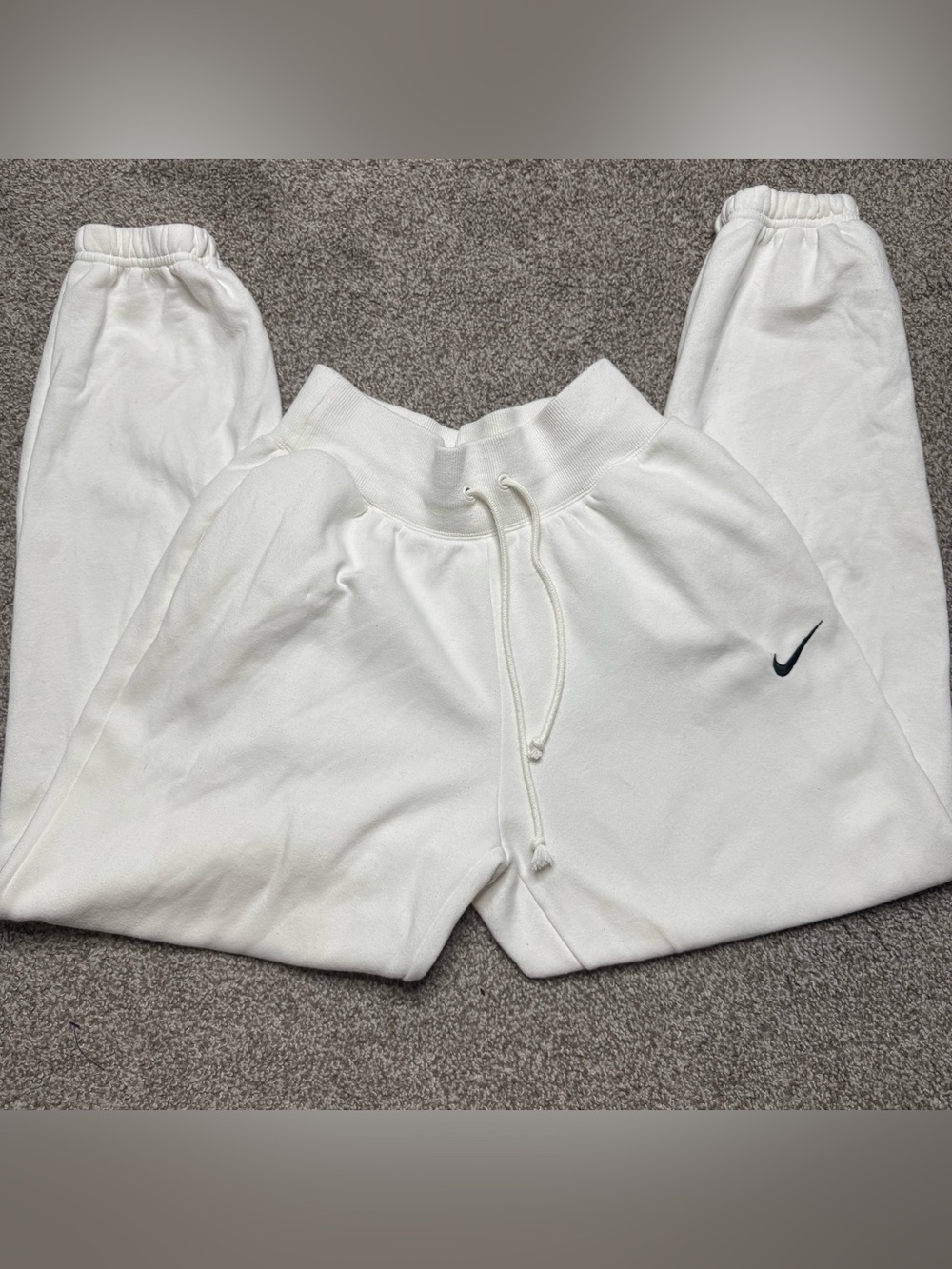 Nike white sweatpants